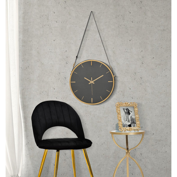 Canora Grey Aasif Metal Wall Clock Wayfair.co.uk